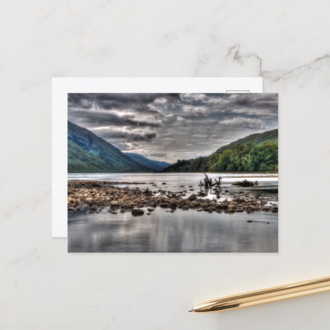 Tarjeta postal de Loch Shiel, Escocia (Anverso/Reverso In Situ)