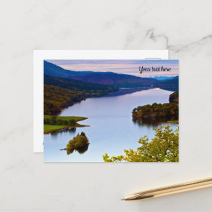 Tarjeta postal de Loch Tummel, Queen's View, Escoc