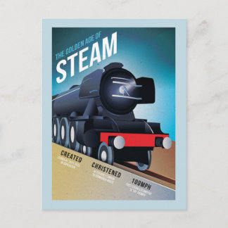 Tarjeta postal de locomotora de vapor británica an