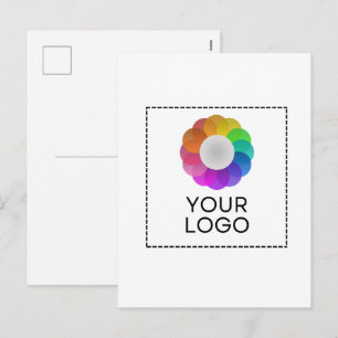 Tarjeta postal de logotipo personalizado, cantidad