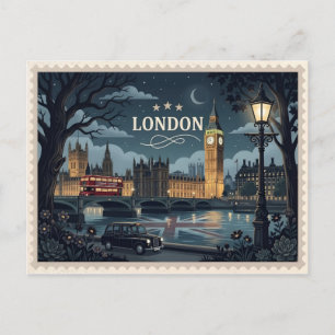 Tarjeta postal de Londres Inglaterra Viaje antiguo