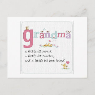 Tarjeta postal de los abuelos