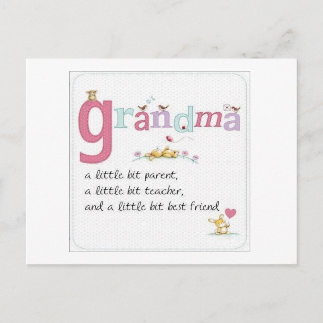 Tarjeta postal de los abuelos (Anverso)