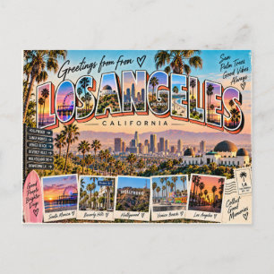 Tarjeta Postal de Los Ángeles California