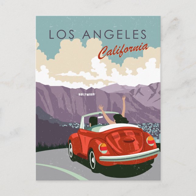 Tarjeta postal de Los Ángeles California (Anverso)