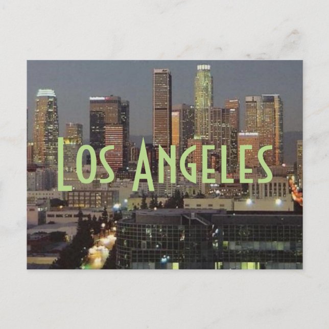 Tarjeta postal de Los Ángeles California (Anverso)