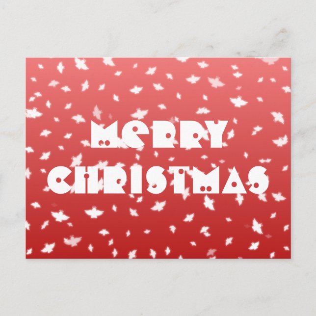 Tarjeta postal de los ángeles navidades (Anverso)