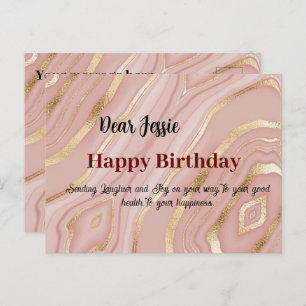 Tarjeta postal de los deseos de cumpleaños