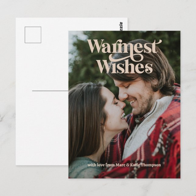 Tarjeta postal de los deseos más cálidos (Anverso / Reverso)