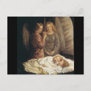Tarjeta postal de los Guardian Angels Navidades