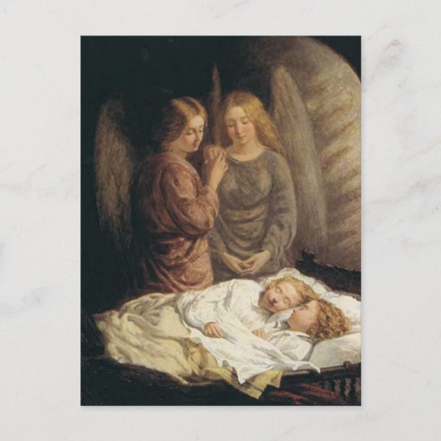 Tarjeta postal de los Guardian Angels Navidades (Anverso)