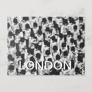 Tarjeta postal de los guardias de la Reina blanca 