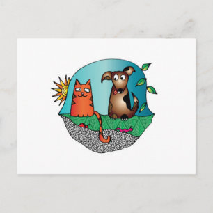Tarjeta postal de los mejores amigos