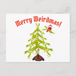 Tarjeta postal de los Navidades de árboles de Mant