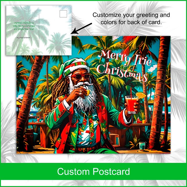 Tarjeta postal de los Navidades de feriado de Sant (Click the button to Edit using the Design Tool to explore all the options you have for customizing.)