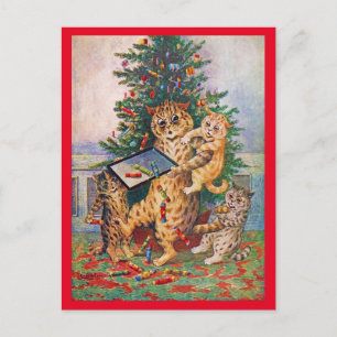 Tarjeta postal de Louis Wain, Navidad en Catland