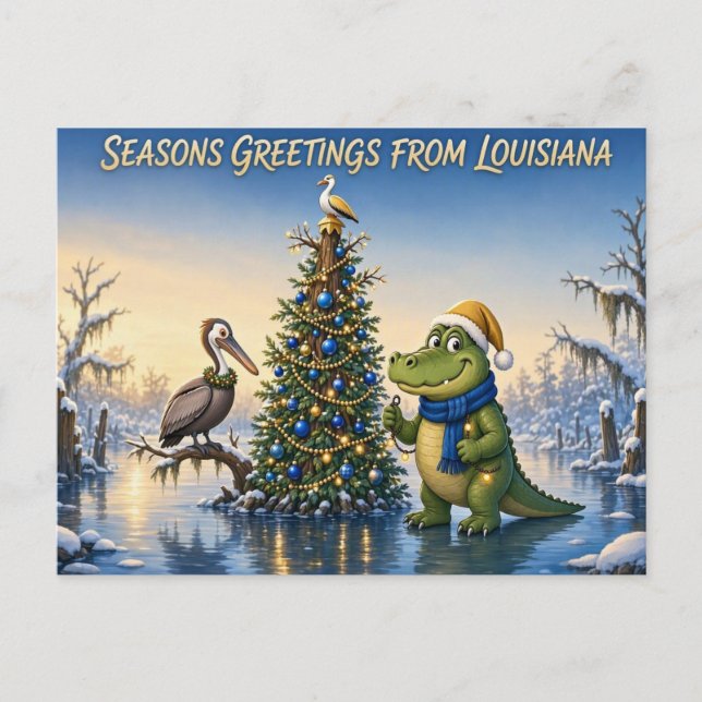 Tarjeta Postal de Louisiana (Anverso)