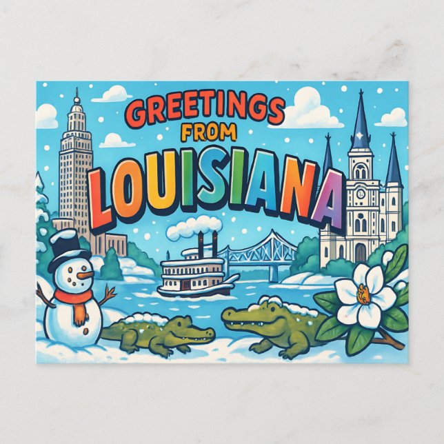 Tarjeta postal de LOUISIANA (Anverso)