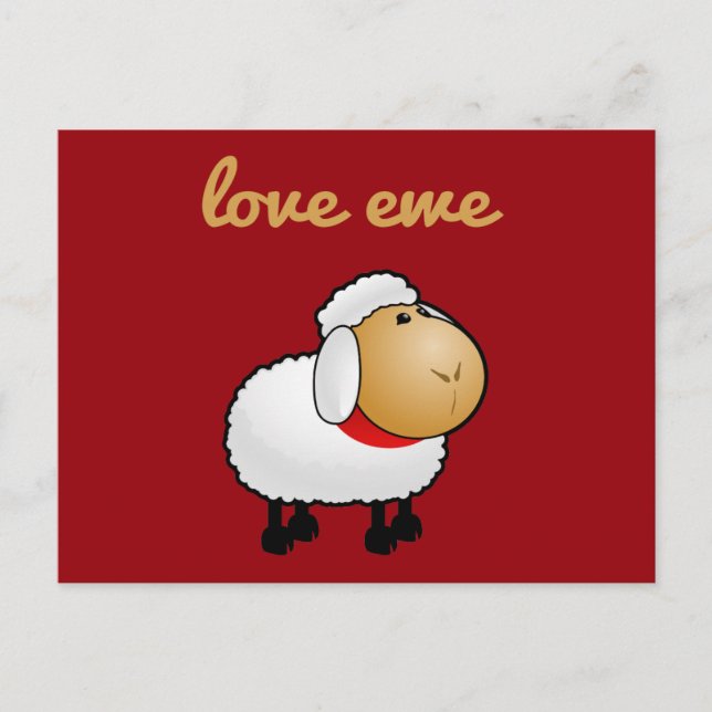 Tarjeta postal de Love Ewe (usted) (Anverso)