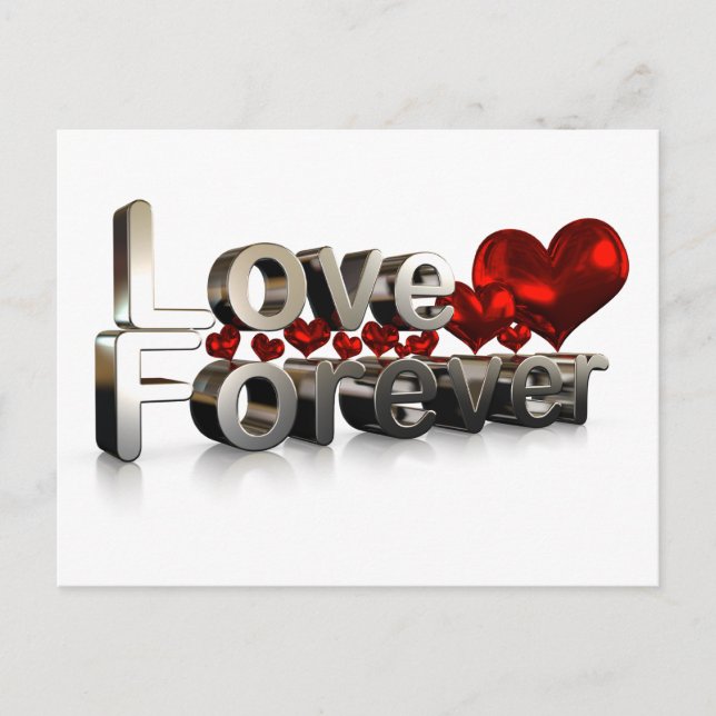Tarjeta postal de Love Forever (Anverso)