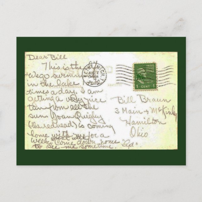 Tarjeta postal de LOve LeTTer (Anverso)