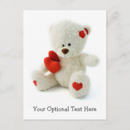 Tarjeta postal de Love Teddy personalizado