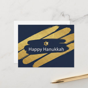Tarjeta postal de luces de Hanukkah