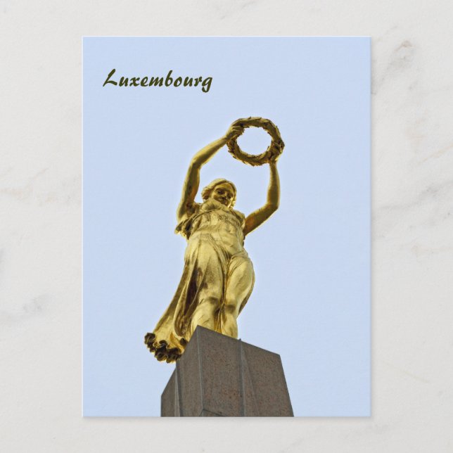 Tarjeta postal de Luxemburgo (Anverso)