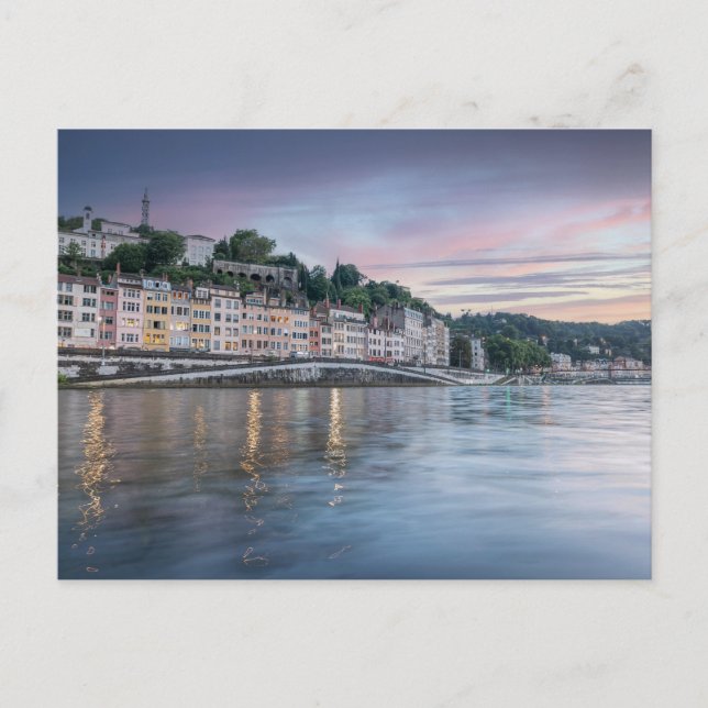 Tarjeta postal de Lyon, Francia (Anverso)