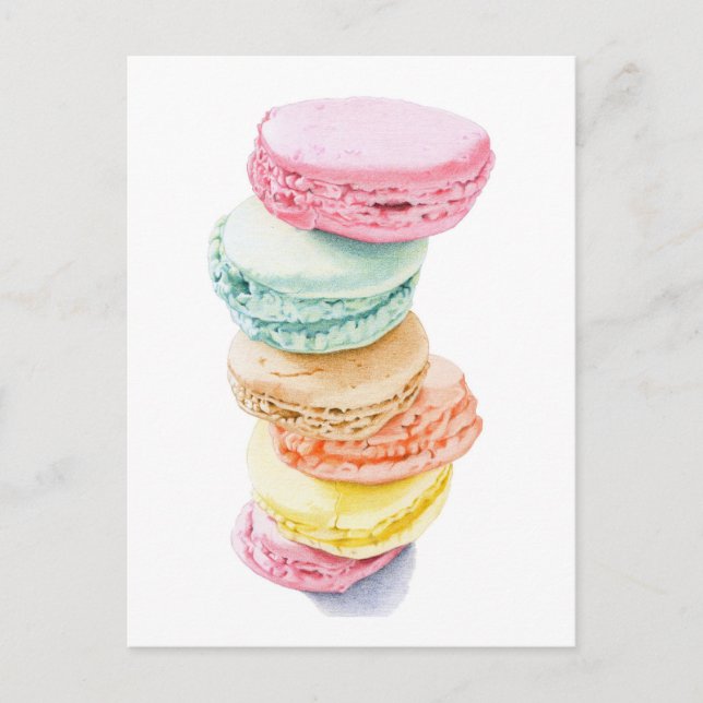 Tarjeta postal de Macarons (Anverso)