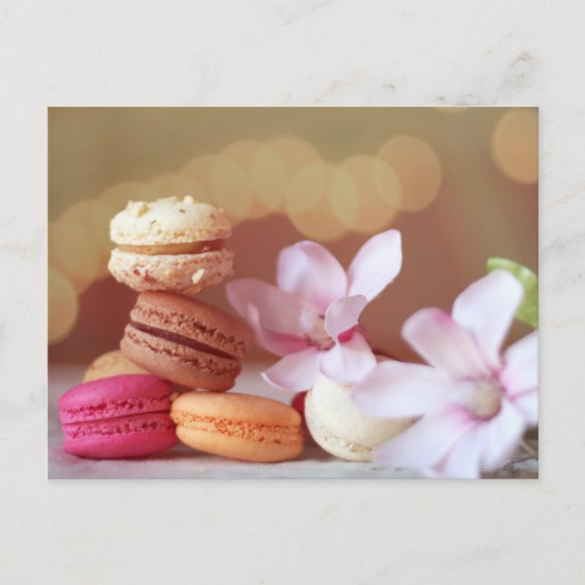 Tarjeta postal de Macarons (Anverso)
