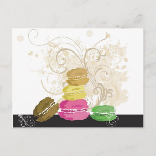 Tarjeta postal de Macarons