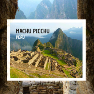 Tarjeta postal de Machu Picchu, Perú
