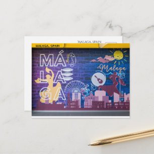 Tarjeta postal de Málaga España - Recuerdo de viaj