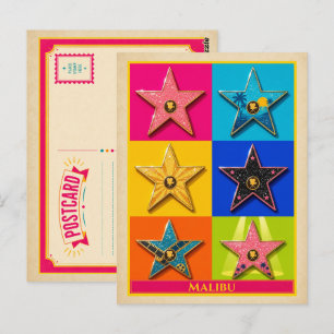Tarjeta postal de Malibú California Estrella de Ho