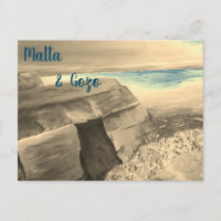 Tarjeta postal de Malta y Gozo