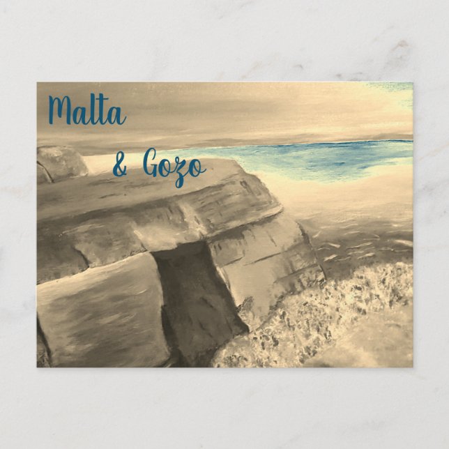 Tarjeta postal de Malta y Gozo (Anverso)