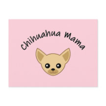 Tarjeta postal de mamá Chihuahua
