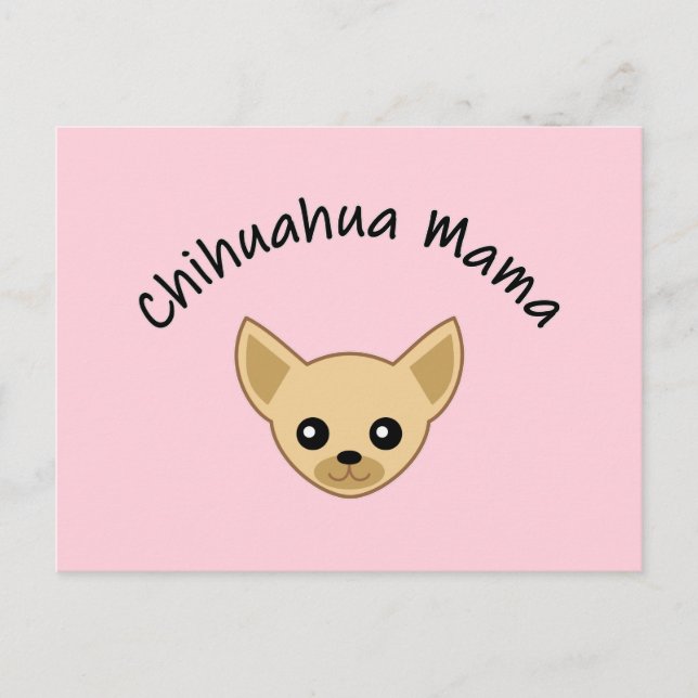 Tarjeta postal de mamá Chihuahua (Anverso)