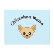 Tarjeta postal de mamá Chihuahua