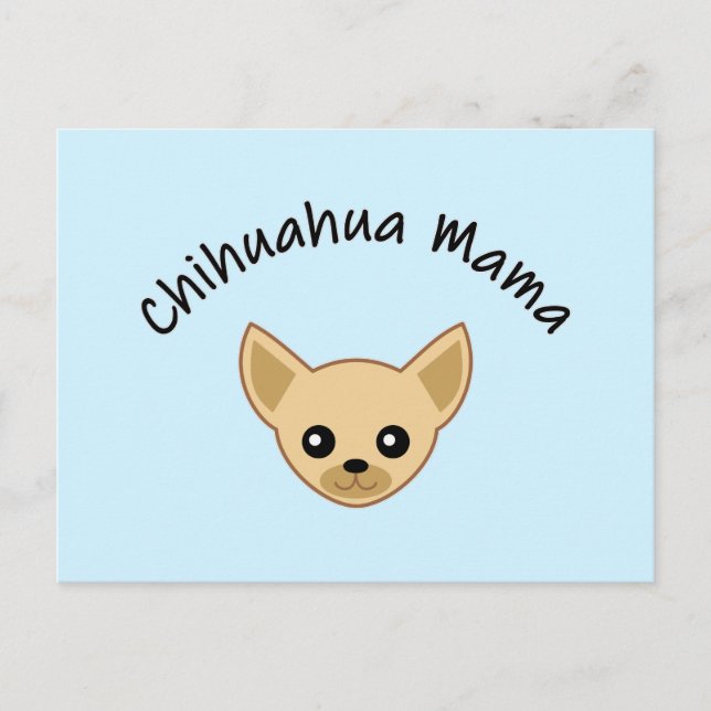 Tarjeta postal de mamá Chihuahua (Anverso)