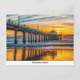 Tarjeta postal de Manhattan Beach Pier