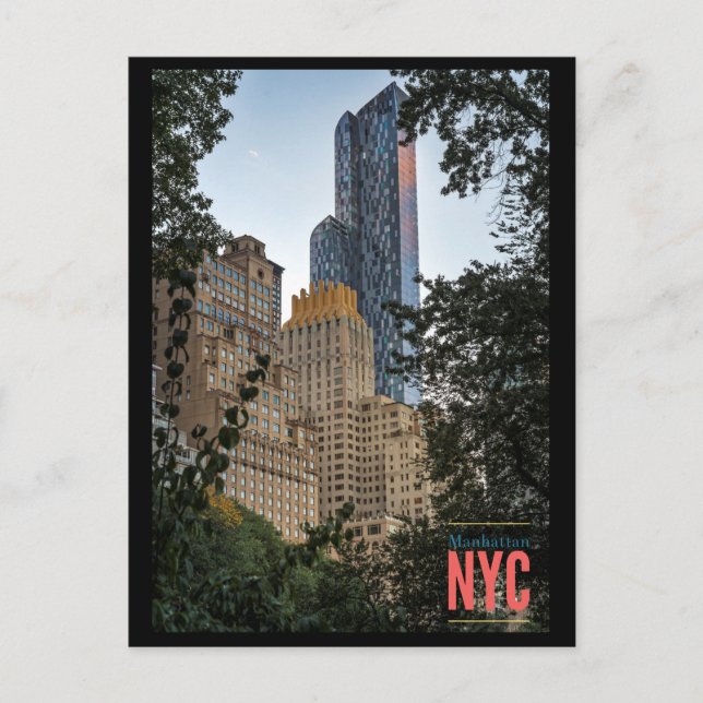 Tarjeta postal de Manhattan, Nueva York (Anverso)