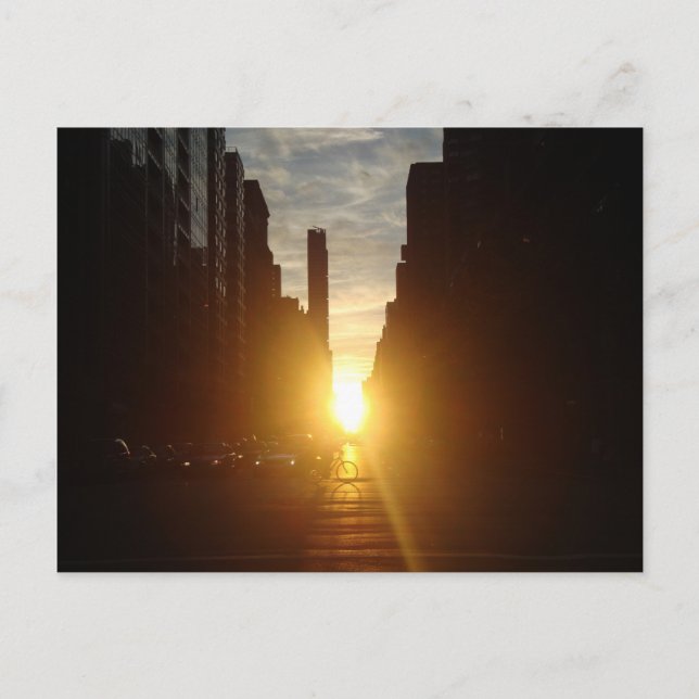 Tarjeta postal de Manhattanhenhenge (Anverso)
