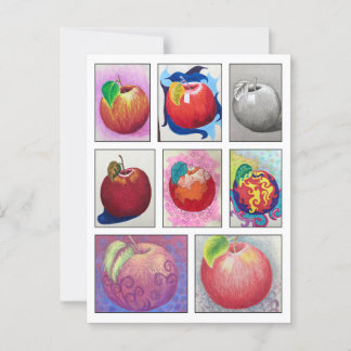 Tarjeta postal de manzanas