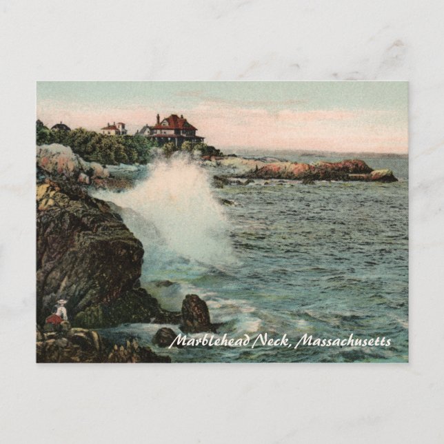 Tarjeta postal de Marblehead Neck Massachusetts (Anverso)