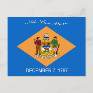 Tarjeta postal de marca Delaware