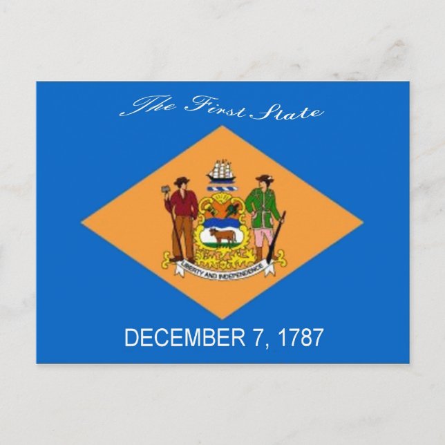 Tarjeta postal de marca Delaware (Anverso)