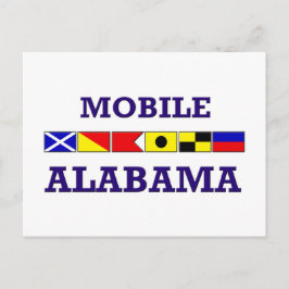 Tarjeta postal de marcas móviles