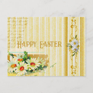 Tarjeta Postal de Margaritas de Pascua Antiguas